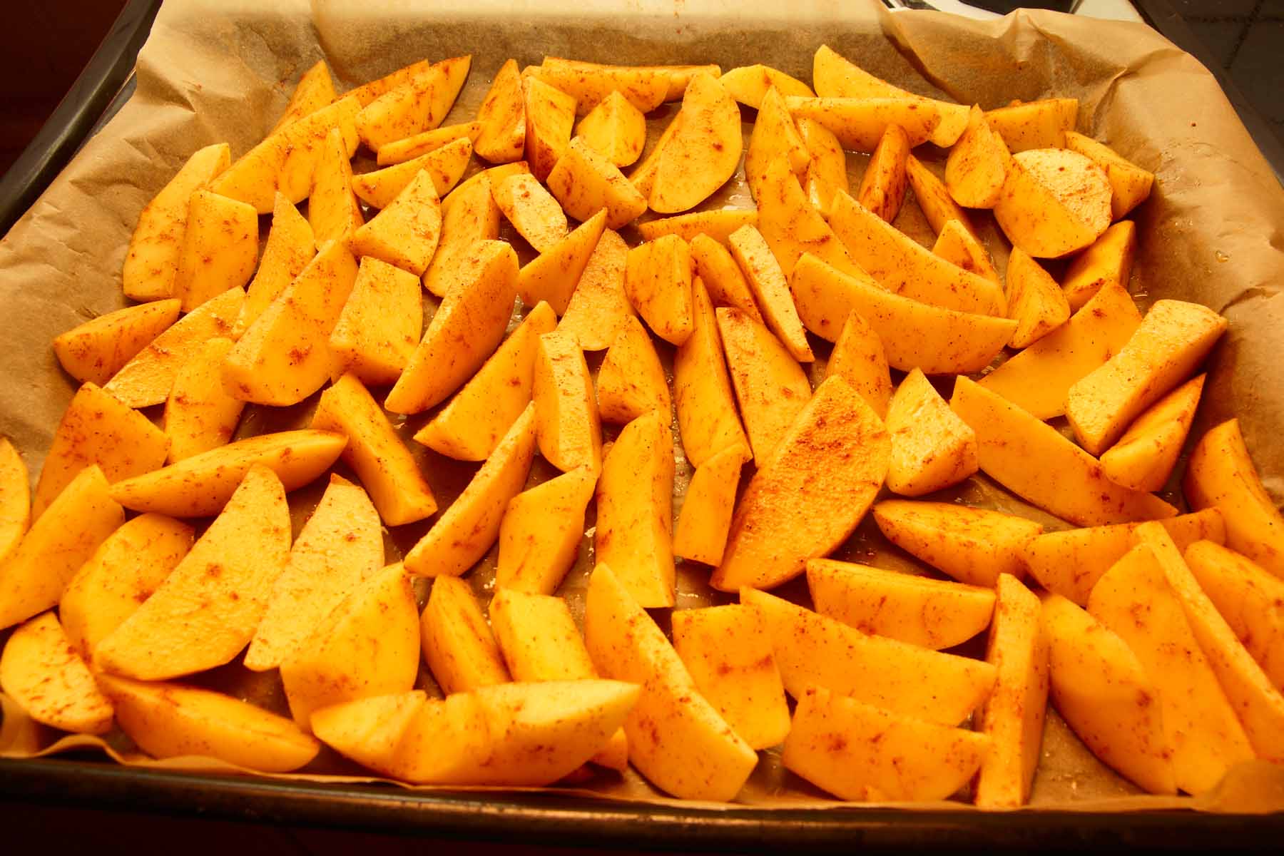 Knusprige Kartoffelspalten - Stephans Blog